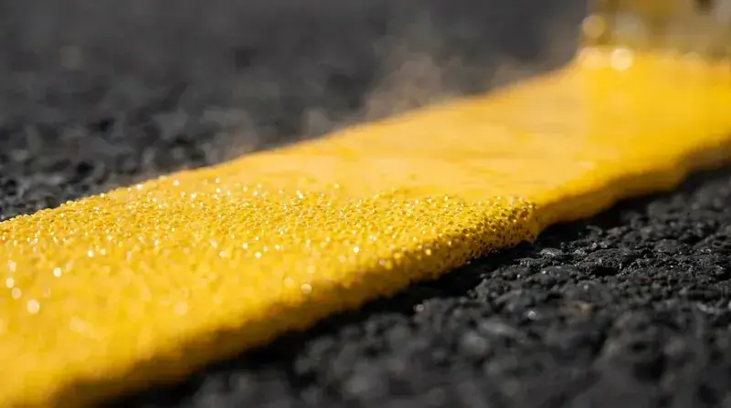 Illustrative image of freshly marked car park bays, not a completed project